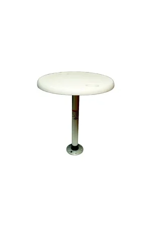 Springfield Thread-Lock 24″ Round Table Package W/O Umbrella Socket (Includes Pedestal Set and Table Top) Low Price
