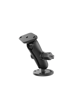 Ram 1″ Ball Mount With Double Socket Arm & Round Base Brand New
