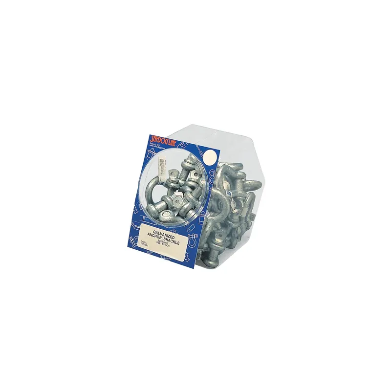 Budget 3/8″ Galvanized Anchor Shackles, 30 Pieces