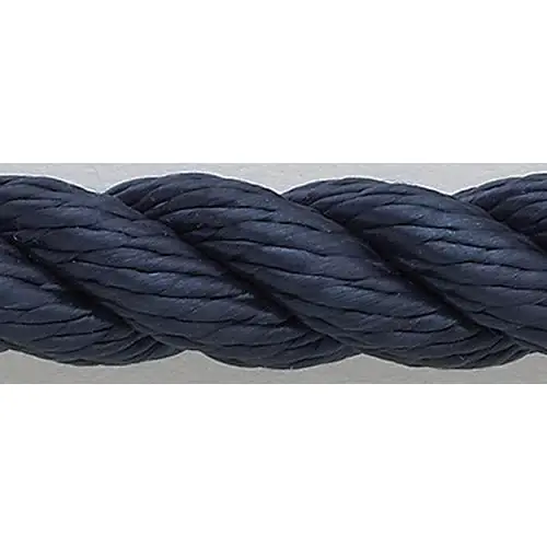3 Strand Nylon Dockline, 1/2 x 15 Navy Final Sale