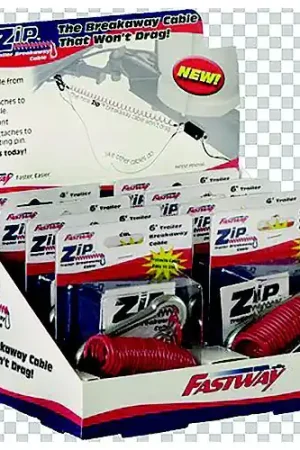 Zip Breakaway Cable & Pin Display, 8ea Must Have