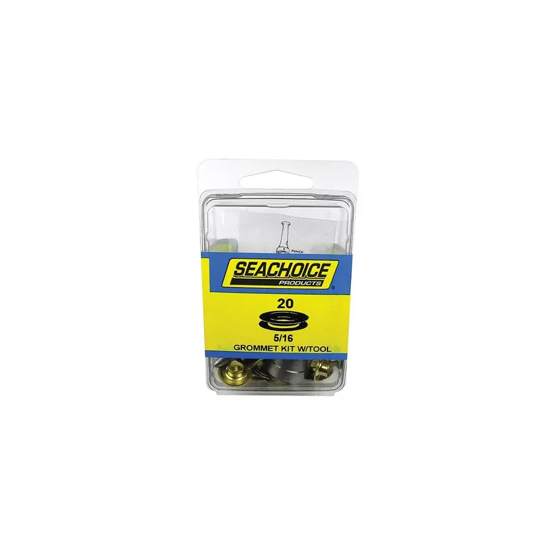 Fan Favorite Seachoice 59997 Grommet Kit With Tool<br>20 Sets - 5/16″ Grommets