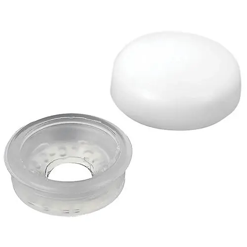 Seachoice Screw Caps, White, Fits #10 & #12 Luxury