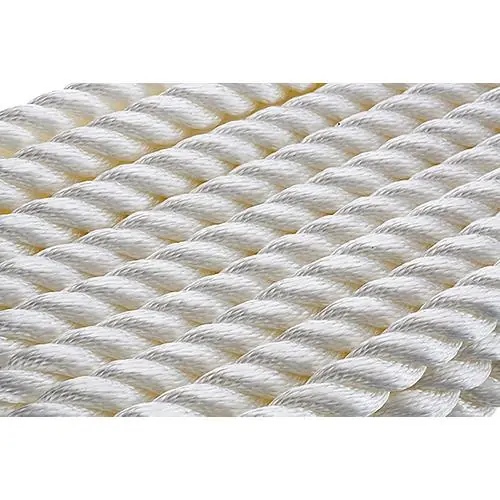 Seachoice 3-Strand Twisted Nylon Dock LineWhite High Quality