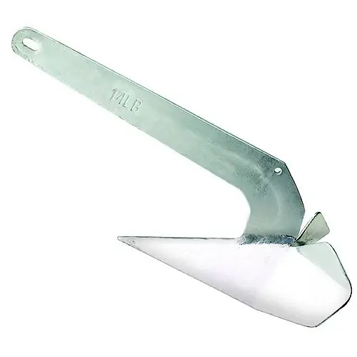 Seachoice Hot Dipped Galvanized Plow Anchor, 44 lbs. Same Day Shipping