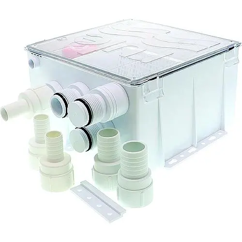 Budget Rule 99B Shower Drain Box, 1100 GPH, 12V