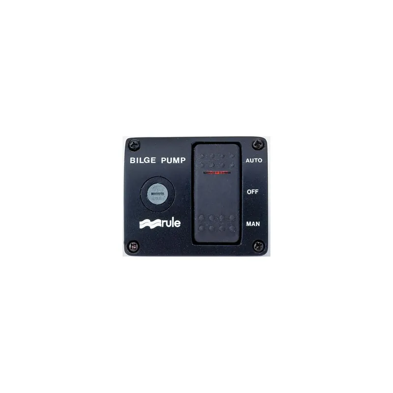 Best Seller Rule 3-Way Bilge Panel Lighted Rocker Switch Panel 12V