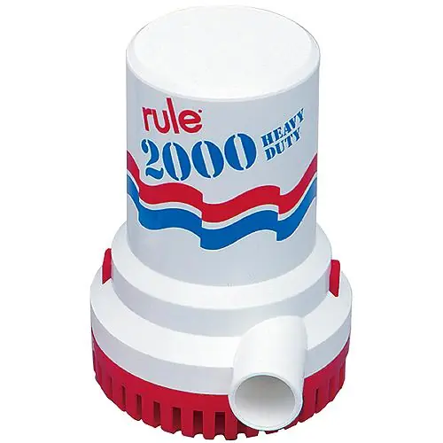 Factory Price Rule 2000 GPH High Capacity Bilge Pump, 24V