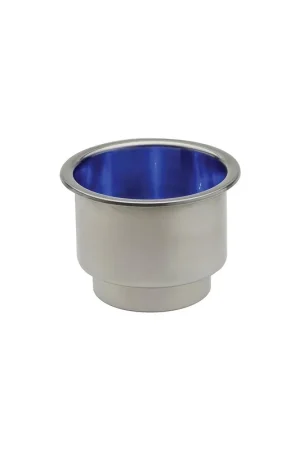 Attwood 11786B7 LED Stainless Steel Drink Holders, w/Blue LEDs Same Day Shipping