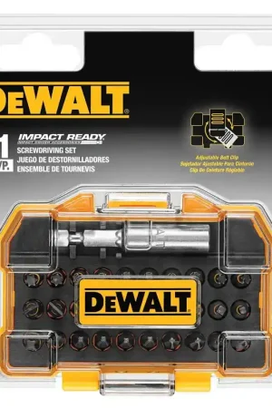 Limited Offer DEWALT DWAX101IR Screwdriver Bit Set, 31-Piece, Black Oxide