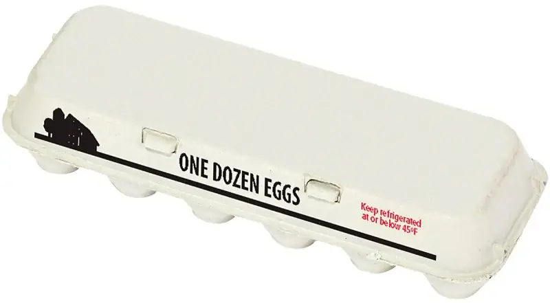 Buy Direct Little Giant EGGCTNSLD Egg Carton, 11-3/4 in L, 4 in W, 1 Dozen Capacity, Paper, Gray, Pack of 200