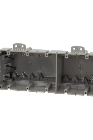 Madison Electric MSBMMT5G Multi-Mount Box, 3-1/2 in L, 9.52 in W, 5-Gang, Polycarbonate, Gray Same Day Shipping