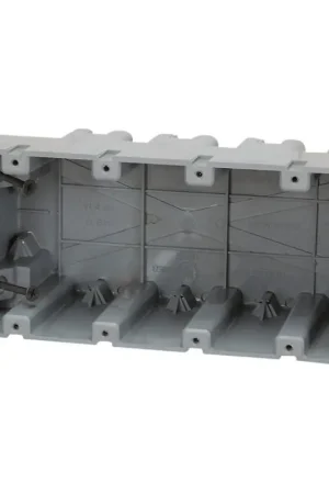 Mega Sale Smart Box MSB4G Device Box, 4 -Gang, PVC, Gray, Screw Mounting