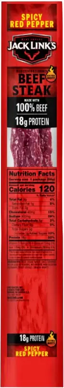 Jack Link's 10000034716 Beef Steak, Spicy Red Pepper, 2 oz, Pack of 12 Fast Shipping
