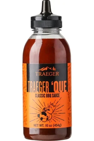 Traeger SAU063 Que BBQ Sauce, Savory, Smokey, Sweet, 16 oz Bottle Markdown