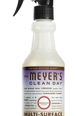 Mrs. Meyer's Clean Day 11384 Everyday Cleaner, 16 fl-oz Bottle, Liquid, Compassion Flower, Colorless Top Pick
