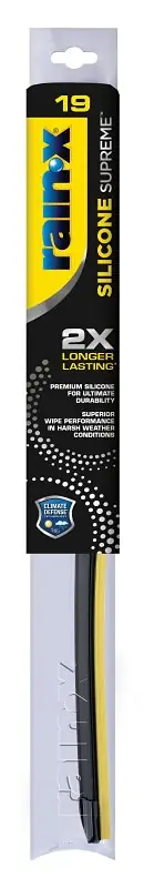 Rain-X Silicone Supreme 830519 Wiper Blade, Beam Blade, 19 in L Blade, Silicone Rubber Price Drop