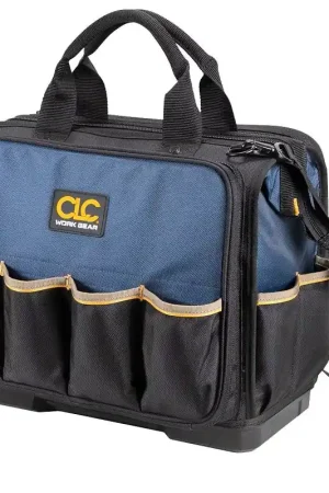 Exclusive Offer CLC TOOL WORKS PB1543 Molded-Base Technician's Tool Bag, 17 in W, 10 in D, 15 in H, 54-Pocket, Polyester