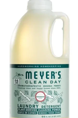 Mrs. Meyer's Clean Day 11648 Laundry Detergent, 64 fl-oz Bottle, Liquid, Birchwood Super Sale