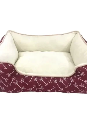 PetEdge Slumber Pet ZA2227 19 83 Cuddler Bed, 20 in L, 16 in W, Arrow Pattern, Polyester Fill, Sherpa Cover, Red Buy Online