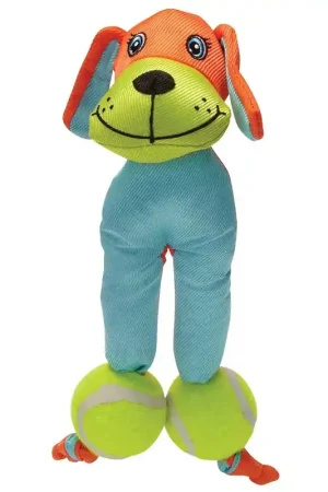 Trending Chomper WB1101M-9 Dog Toy, Chew, Fetch, Tug, Tennis Tot, Nylon, Assorted