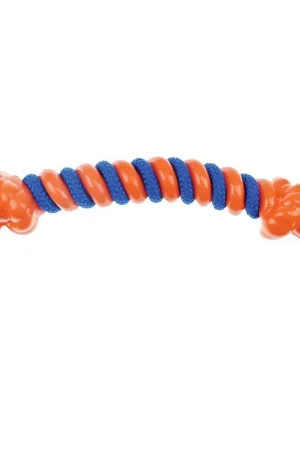Infinity ZD2068 18 69 Dog Toy, L, Rope Bone, Thermoplastic Rubber, Orange Instant Buy