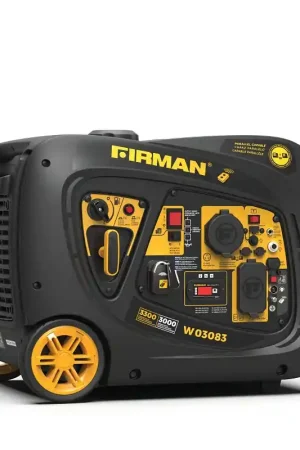 Firman Whisper Series W03083 Inverter Generator, 20 to 30 A, 120 VAC, Gasoline, 1.8 gal Tank, 10 hr Run Time Buy Online