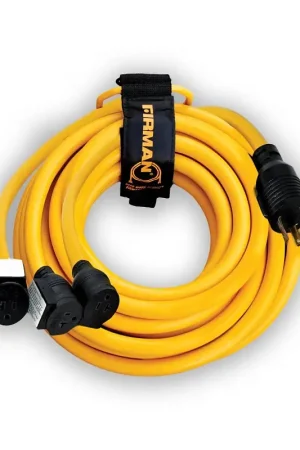 Firman Accessories Series 1105 Power Cord with Storage Strap, Male, Female, 10 ga Wire, 25 ft L, Copper Conductor, 125 V Discount
