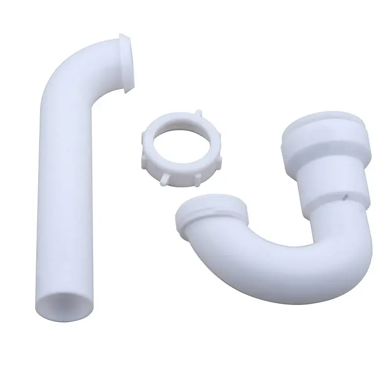 Insta-Plumb 200IPK P-Trap, 1-1/4 in, Push-To-Connect, Plastic, White Must Have