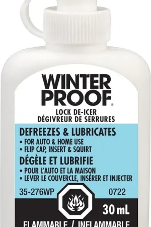 Direct From Factory WinterProof 35-276WP Lock De-Icer, 30 mL Bottle, Liquid