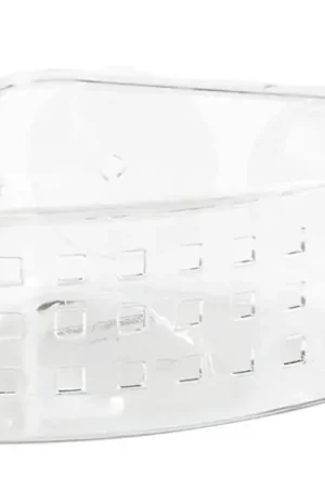 iDESIGN 41900 Corner Basket, 6 lb Capacity, 10.2 in OAW, 4.3 in OAD, 5.2 in OAH, Plastic, Clear, Pack of 4 Discount