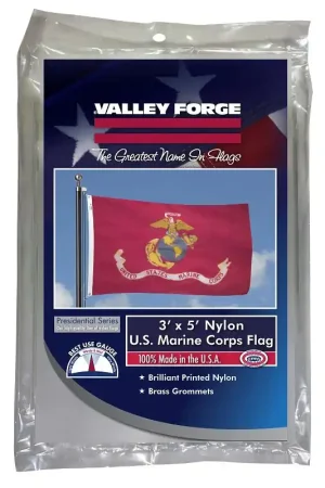 Trending Valley Forge BTUSMC3 Military Marine Corps Flag, Nylon, 5 ft L, 3 ft W