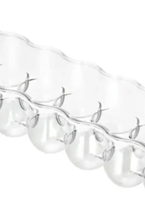 iDESIGN 70730 Fridge Egg Holder, 14 Eggs Capacity, Plastic, Clear, Pack of 6 Free Returns