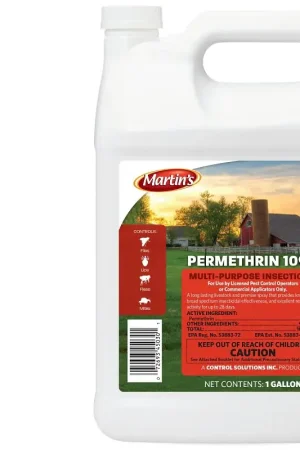 Martin's 82994503 Multi-Purpose Insecticide, Liquid, Light Yellow/Orange, Slight, 1 gal, Pack of 4 Certified
