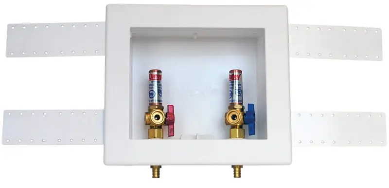 Oatey 38542 Washing Machine Outlet Box, 1/4 in, 7-1/2 in H, Polystyrene, 3-5/8 in L, 8-3/4 in W Best Choice