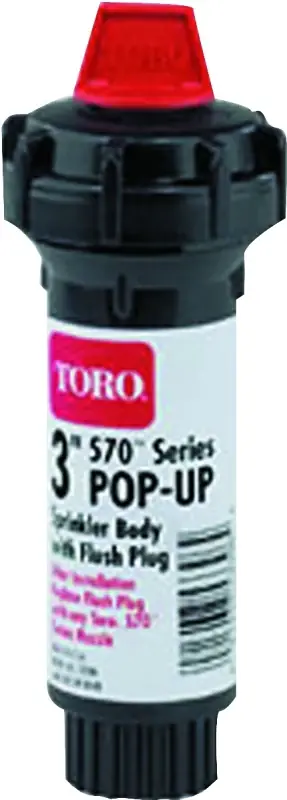 Trusted Brand Toro 53820 Pop-Up Body, ABS, Specifications: 1/2 in NPT Female Connection, 20 to 50 psi