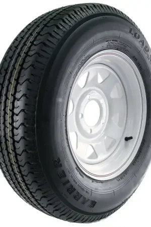 Kenda Karrier DM205R4C-5CI Tire and 5-Hole Wheel Assembly, 1760 lb Withstand, 4-1/2 in Dia Bolt Circle, 8.1 in W Top Pick