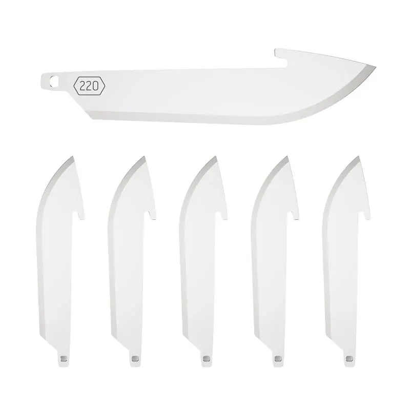 Outdoor Edge RR22-6C Drop-Point Blade, 2.2 in L, Stainless Steel, Pack of 3 Price Cut
