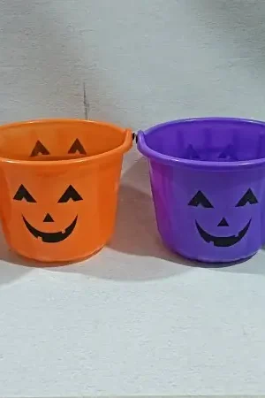 Big Sale Santas Forest 66002 Candy Bucket Decor, 8.7 in H, Plastic, Assorted, Indoor, Outdoor, Pack of 36
