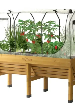 VegTrug Classic MGKIT1244 Greenhouse Frame and Multi-Cover Set, Steel Frame/Polyethylene Cover, Clear Cheap