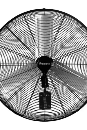 Discount VisionAir 2VAFWLHVOC30 Heavy-Duty Oscillating High-Velocity Wall-Mount Fan, 120 V, 30 in Dia Blade, 2-Speed