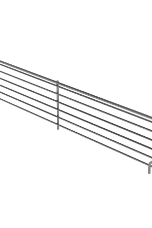 Crafted Lozier BFD322 BCP OGX Series Wire Binning Divider, 3 in H Dimensions, Specifications: 22 in Shelf D, Metal, Chrome, Pack of 40