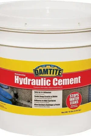 Damtite 17121 Hydraulic Cement, 10 lb, Pail Professional Grade