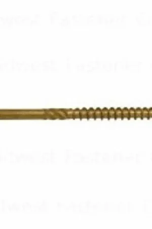 Clearance SaberDrive 50756 Deck Screw, #10 Thread, 3-1/2 in L, Serrated Thread, Bugle Head, Star Drive, Type 17 Point, Tan, Steel