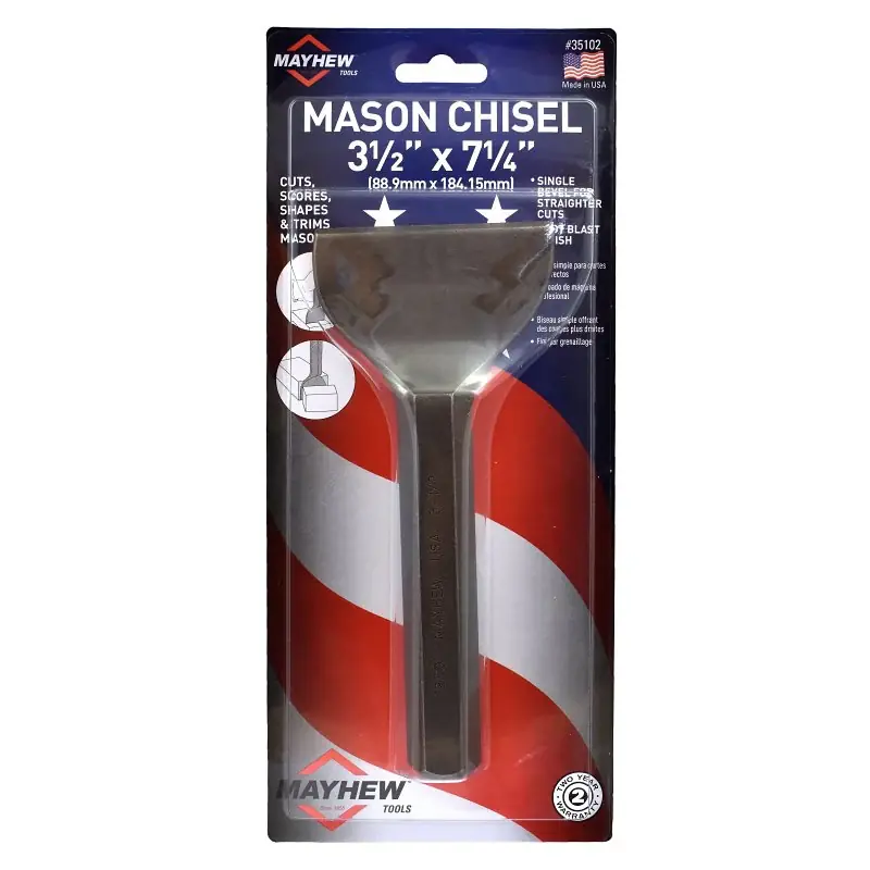 Deal Mayhew 35102 Mason Chisel, 3-1/2 in W Blade, 7-1/4 in OAL