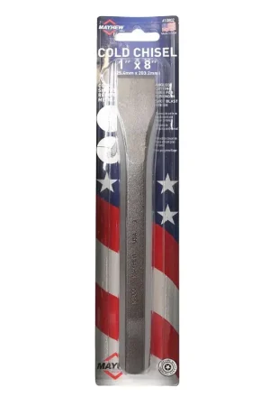 Bargain Mayhew 10802 Cold Chisel, 1 in Tip, 10-1/2 in OAL, Steel Blade