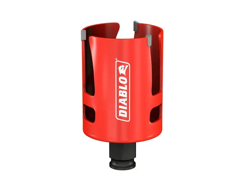 Last Chance Diablo Demo Demon DHS2125CTR Hole Saw, 2-1/8 in Dia, 2-3/8 in D Cutting, 1-5/8 in Arbor, Carbide Cutting Edge
