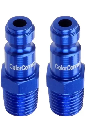 Bargain ColorConnex A72440C-2PK Plug, Automotive Interchange, 1/4 in, MNPT, Aluminum, 2/PK