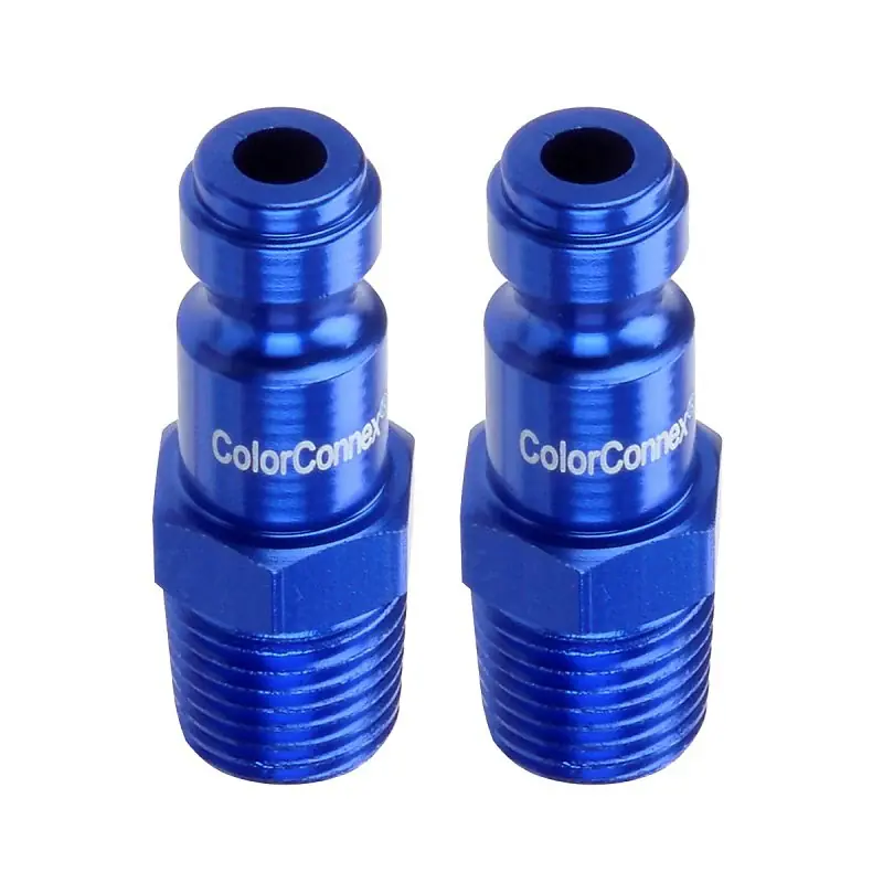 Bargain ColorConnex A72440C-2PK Plug, Automotive Interchange, 1/4 in, MNPT, Aluminum, 2/PK