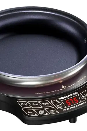 Trusted Brand Nuwave 30242 Induction Cooktop with Ceramic Fry Pan, 1300 W, Ceramic, Black